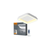  Videx Led Edge 72 W-os ø450mm fehér négyzet alakú LED távirányítós mennyezeti lámpa