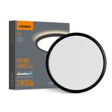 Videx LED Mennyezeti Lámpa 22W 2400lm CCT 140° IP54 Fekete Felületre Szerelt Videx világítás