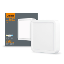 Videx LED panel felületre szerelhető mennyezeti lámpa 12W 1250lm 4000K semleges fehér Videx világítás