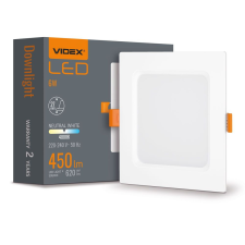 Videx LED panel süllyesztett lámpatest 6W 620lm 4000K semleges fehér Videx világítás