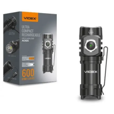 Videx Led zseblámpa , hideg fehér , 600 lumen , USB , IP68 , VIDEX kültéri világítás