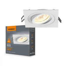 Videx Süllyesztett mennyezeti lámpatest halogén GU10 VIDEX fehér négyzet mozgatható világítás