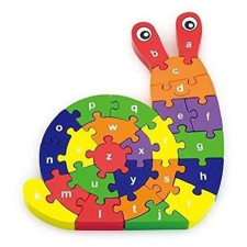 Viga 3D puzzle - Csiga betűkkel puzzle, kirakós