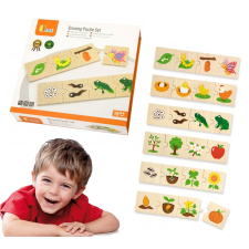 Viga állatok és növények párosító puzzle puzzle, kirakós