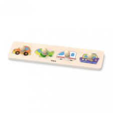 Viga Fa fogantyús formaberakó puzzle Viga Szállítás puzzle, kirakós
