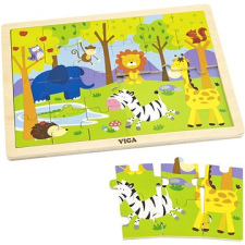 Viga Fa puzzle 24 darab - állatkert puzzle, kirakós