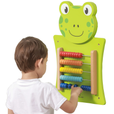  Viga fa tábla számlálóval, Montessori béka, FSC tanúsítvánnyal fajáték