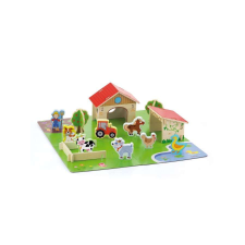 Viga Gyermek fa 3D puzzle Viga Farm puzzle, kirakós