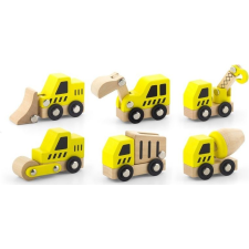 Viga Járművek Készletben - Munkagépek, 6 Darabos (48572-uniw) autópálya és játékautó