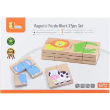 Viga mágneses fa puzzle - állatok puzzle, kirakós