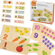 Viga Montessori Szám Egyeztető Puzzle Készlet puzzle, kirakós