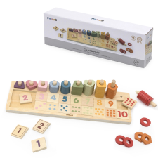 Viga PolarB Montessori fa számoló és válogató játék fajáték