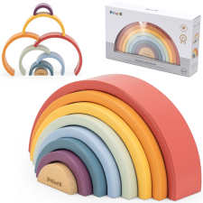 Viga PolarB Montessori fa szivárvány puzzle puzzle, kirakós