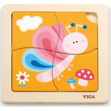 Viga Puzzle 4 Darabos Pillangó (3152) puzzle, kirakós