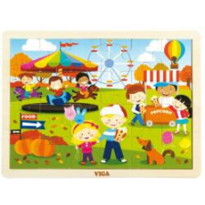 Viga Toys Fa puzzle Viga 24 drabos - ősz (NE-V51271) puzzle, kirakós