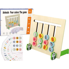 Viga Toys Négy Színű Állatok Kétoldalas Fa Oktatójáték 13243 (13243) oktatójáték
