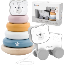 Viga Toys Viga húzós játék és piramis, jegesmedve (5789) kreatív és készségfejlesztő