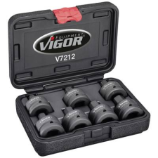 Vigor (V7212) Ütvefúró dugókulcs betét készlet (V7212) (V7212) szerszám kiegészítő