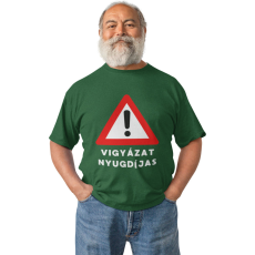  Vigyázat Nyugdíjas - Férfi Póló