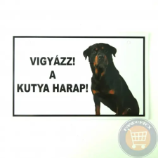  VIGYÁZZ! A KUTYA HARAP TÁBLA szállítóbox, fekhely kutyáknak