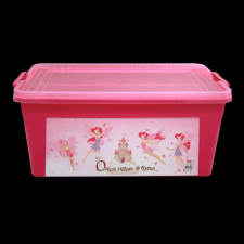 Vija TÁROLÓDOBOZ DEKOROS 20L MŰANYAG PINK bútor