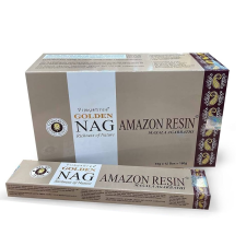 Vijayshree Fragrance Golden Nag füstölő - Amazon Gyanta (Amazon Resin) füstölő