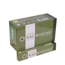 Vijayshree Fragrance Golden Nag füstölő - Fekete Zsálya (Black Sage) füstölő