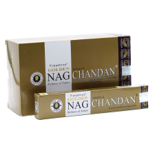 Vijayshree Fragrance Golden Nag füstölő - Indiai Szantál (Chandan) füstölő