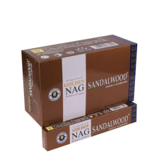 Vijayshree Fragrance Golden Nag füstölő - Szantálfa (Sandalwood) füstölő