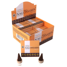 Vijayshree Fragrance Golden Nag füstölőkúp - Fahéj (Cinnamon) füstölő