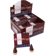 Vijayshree Fragrance Golden Nag füstölőkúp - Hét Csakra (Seven Chakra) füstölő