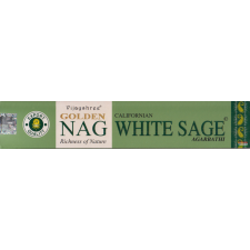 Vijayshree Fragrance, India Golden Nag White Sage füstölő 15 g füstölő