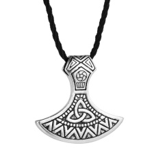 Viking Fejszés motívumos medál műbőr nyaklánccal nyaklánc