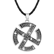  Viking Jelek motívumos medál műbőr nyaklánccal medál