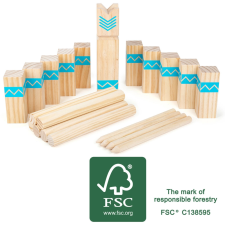  Viking kocka játék Kubb kerti játék