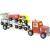 VILAC Fa teherautó egymásra rakható játékautókkal