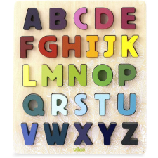VILAC Süllyesztett puzzle színes fa betűkkel puzzle, kirakós