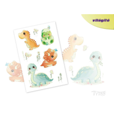 Világító Baby Dinoszauruszok Matrica Tetoválás csillámtetoválás
