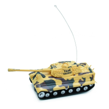 Világító katonai tank távirányítóval, barna távirányítós modell
