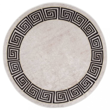  Világos bézs csúszásmentes mosható szőnyeg φ120 cm lakástextília