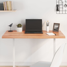  világosbarna kezelt tömör tölgyfa asztallap 100x40x(2-4) cm bútor