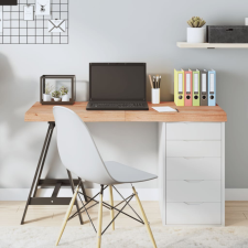  világosbarna kezelt tömör tölgyfa asztallap 120x40x(2-6) cm bútor