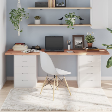  világosbarna kezelt tömör tölgyfa asztallap 200x60x(2-4) cm bútor