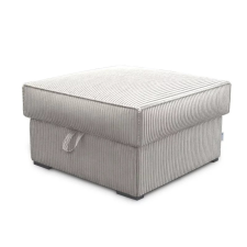  Világosbézs puff SMART COSARO tárolóval 65x65 cm bútor