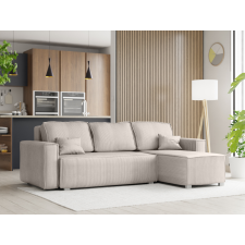  Világosbézs sarokkanapé SMART COSARO, kétoldalas + 2 párna AJÁNDÉK bútor