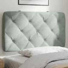 világosszürke bársony fejtámla párna 90 cm lakástextília