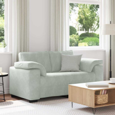  világosszürke bársony loveseat kanapé 120 cm bútor