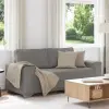  Világosszürke kétszemélyes kanapé 180 x 77 x 82 cm kordbársony szövet