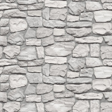  Világosszürke különféle kőfal tapéta, 350 x 200 cm tapéta, díszléc és más dekoráció