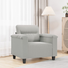 világosszürke mikroszálas szövet kanapéfotel 60 cm bútor